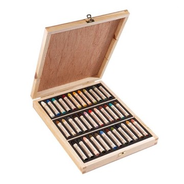 SENNELIER SCATOLA LEGNO 36 PASTELLI AD OLIO - SELEZIONE GENERALE