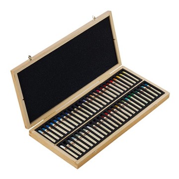 SENNELIER SCATOLA LEGNO 50 PASTELLI AD OLIO