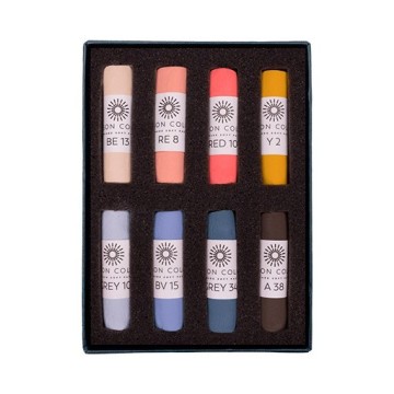 UNISON SOFT PASTELS SCATOLA CARTONE 8 PASTELLI MORBIDI - SELEZIONE RITRATTO