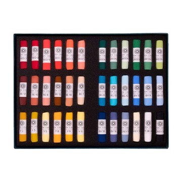 UNISON SOFT PASTELS SCATOLA CARTONE 36 PASTELLI MORBIDI - SELEZIONE GENERALE
