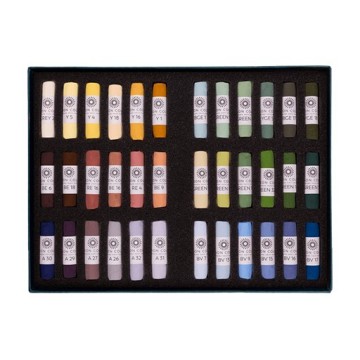 UNISON SOFT PASTELS SCATOLA CARTONE 36 PASTELLI MORBIDI - SELEZIONE PAESAGGIO