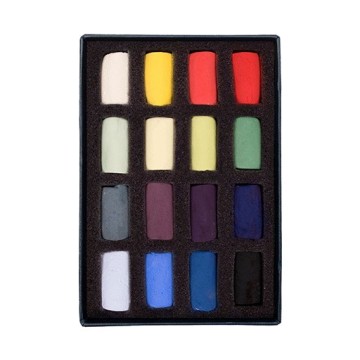 UNISON SOFT PASTELS SCATOLA CARTONE 16 MEZZI PASTELLI MORBIDI