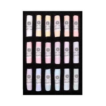 UNISON SOFT PASTELS SCATOLA CARTONE 18 PASTELLI MORBIDI - SELEZIONE LIGHT - COLORI CHIARI