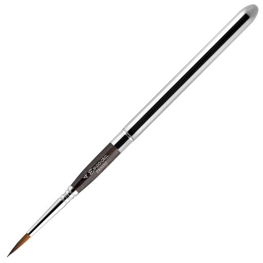 ESCODA PRADO TASCHENPINSEL RUND SPITZ GOLDFARBENE TAME SYNTHETIKFASERN KURZER STIEL SERIE 1468
