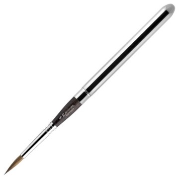 ESCODA ÓPTIMO PENNELLO TASCABILE TONDO APPUNTITO MARTORA KOLINSKY MANICO CORTO NICHELATO SERIE 1215