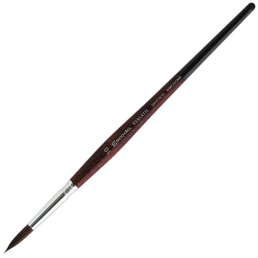 ESCODA VERSÁTIL RUNDPINSEL KOLINSKY SYNTHETIKFASERN KURZER STIEL SERIE 1540