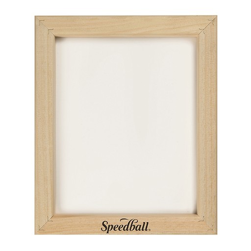 SPEEDBALL WOODEN SCREEN PRINTING FRAME WITH 110 MONOFILAMENT POLYESTER FABRIC