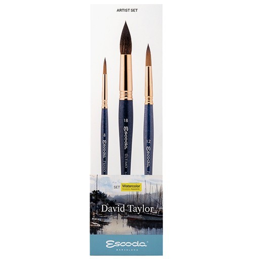ESCODA SIGNATURE COLLECTION DAVID TAYLOR - SET PENNELLI EDIZIONE SPECIALE