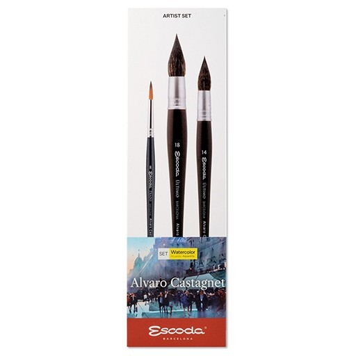 ESCODA SIGNATURE COLLECTION ÁLVARO CASTAGNET - SET PENNELLI EDIZIONE SPECIALE SERIE 8601-2