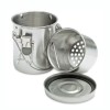 METAL BRUSH WASHER WITH LID