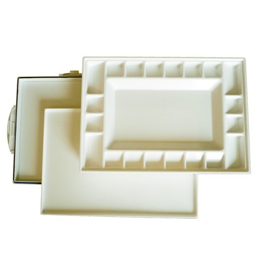 SCATOLA TAVOLOZZA IN PLASTICA 20 SCOMPARTI