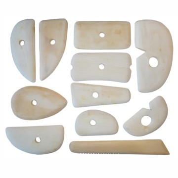 SET DI SPATOLE IN LEGNO PER ARGILLA