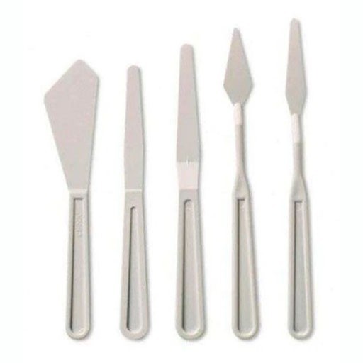 SET DE 5 COUTEAUX À PEINDRE EN PLASTIQUE 18 CM