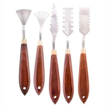 SET DI SPATOLE PER PITTURA IN METALLO PER EFFETTI 5 PEZZI