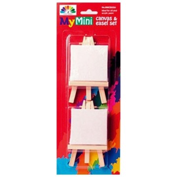 SET MINI CAVALLETTI E 2 MINI TELAI