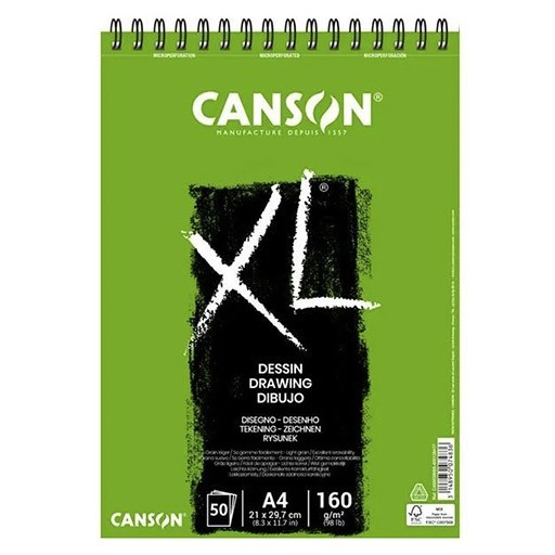 CANSON XL DESSIN SPIRALBLOCK MIKROPERFORIERT 160 G