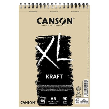 CANSON XL KRAFT BLOCCO MICROFORATO 90 G
