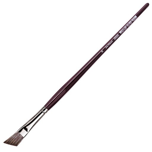 DA VINCI GRIGIO PINCEL DE PELO SINTÉTICO IMITACIÓN MELONCILLO MANGO LARGO BISELADO SERIE 7197