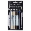 COPIC CIAO SET DE 5+1 MARQUEURS TONS GRIS CHAUDS