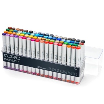 COPIC SKETCH ASTUCCIO DI 72 PENNARELLI COLORI ASSORTITI - SET A