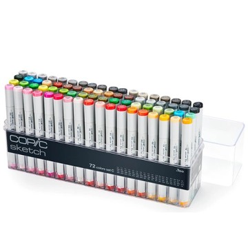 COPIC SKETCH ASTUCCIO DI 72 PENNARELLI COLORI ASSORTITI - SET C