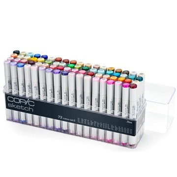 COPIC SKETCH ASTUCCIO DI 72 PENNARELLI COLORI ASSORTITI - SET E
