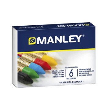 MANLEY PASTELLI A CERA SCATOLA CARTONE COLORI ASSORTITI
