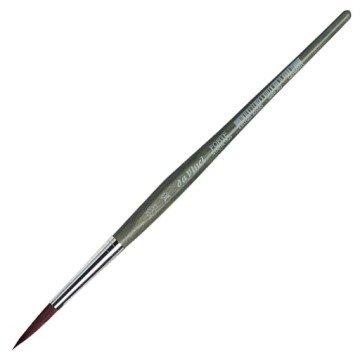 DA VINCI FORTE PENNELLO TONDO FIBRA SINTETICA MARRONE MANICO CORTO SERIE 363