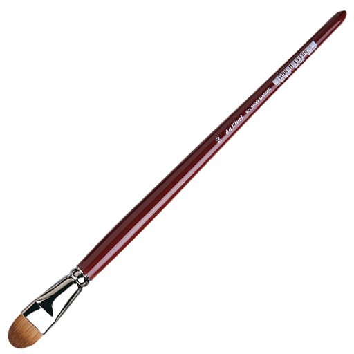 DA VINCI OIL BRUSH FILBERT KOLINSKY RED SABLE LONG HANDLE SERIES 1815
