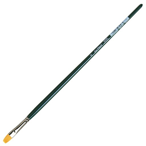 DA VINCI NOVA PINCEL DE PELO SINTÉTICO DORADO PARA ÓLEO Y ACRÍLICO MANGO LARGO PLANO SERIE 1870