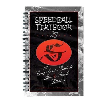 LIBRO (IN INGLESE E SPAGNOLO) - SPEEDBALL NEW TEXTBOOK - A COMPREHENSIVE GUIDE TO PEN & BRUSH LETTERING - 25TH EDITION