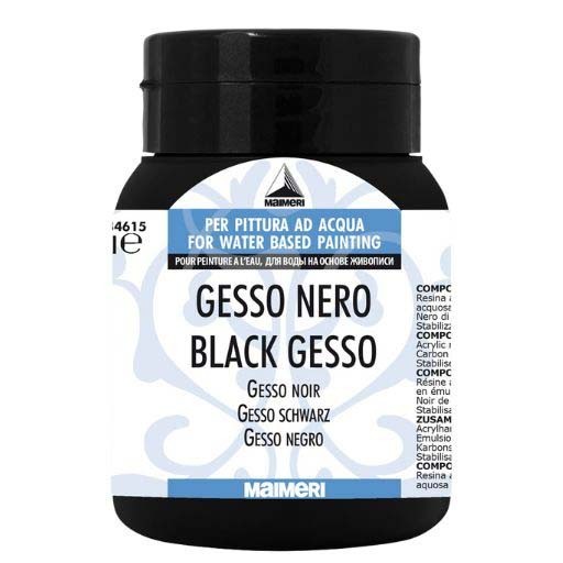 MAIMERI GESSO NOIR POUR PEINTURE À L'HUILE Nº 615