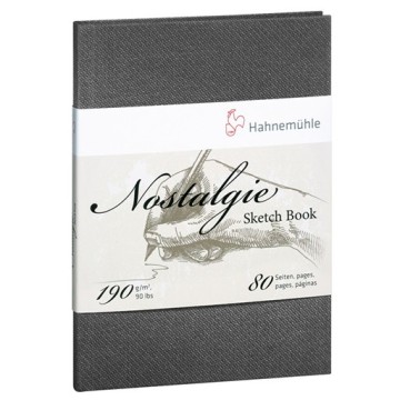 HAHNEMÜHLE NOSTALGIE SKETCH BOOK LIVRE DE DESSIN 190 G