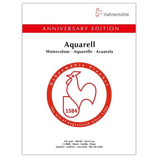 HAHNEMÜHLE 425 ANNIVERSARY EDITION WATERCOLOUR PAD 425 G