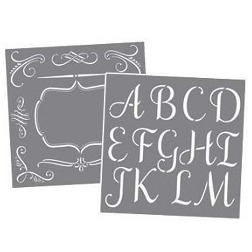 DECOART AMERICANA POCHOIRS ALPHABET