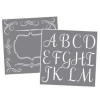 DECOART AMERICANA ALPHABET SCHABLONEN