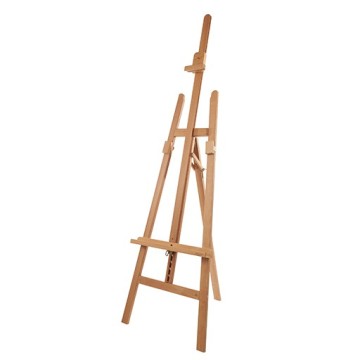 MABEF M13 CAVALLETTO TREPPIEDE IN LEGNO DI FAGGIO OLIATO CON ASTA CENTRALE A CREMAGLIERA