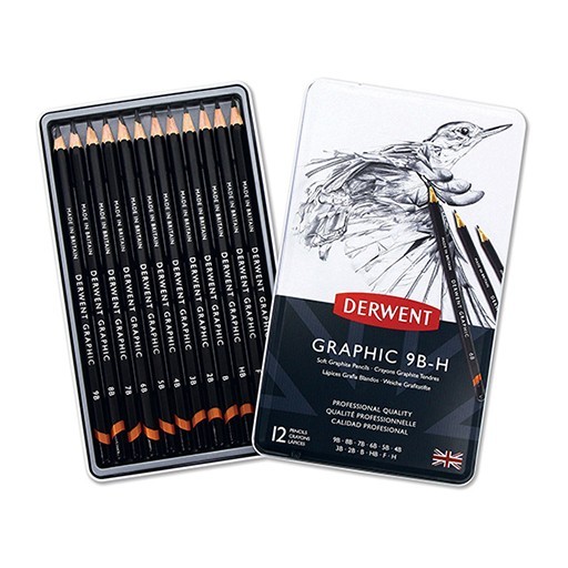 DERWENT GRAPHIC GRAPHITSTIFTE IN METALLETUIS