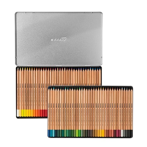 LYRA REMBRANDT AQUARELL-FARBSTIFTE SET 72 SORTIERTE STIFTE IM METALLETUI