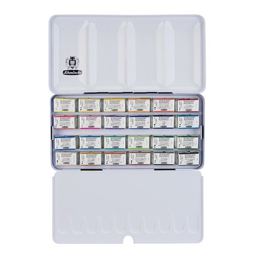 SCHMINCKE HORADAM AQUARELL SCATOLA METALLO ACQUERELLI 24 GODET