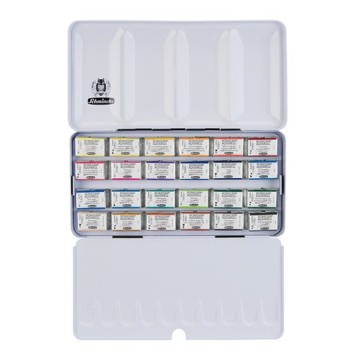 SCHMINCKE HORADAM AQUARELL SCATOLA METALLO ACQUERELLI 24 GODET
