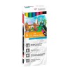 TOMBOW DUAL BRUSH SET 6 ROTULADORES DE DOBLE PUNTA COLORES PRIMARIOS