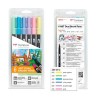 TOMBOW DUAL BRUSH SET 6 PENNARELLI A DOPPIA PUNTA - COLORI PASTELLO