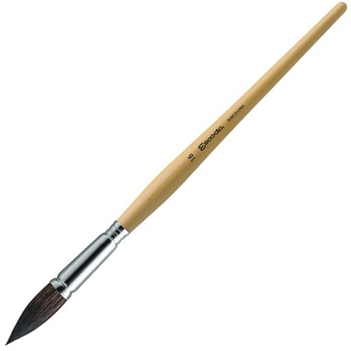 ESCODA PENNELLO TONDO PELO DI PONY MANICO LUNGO SERIE 5934