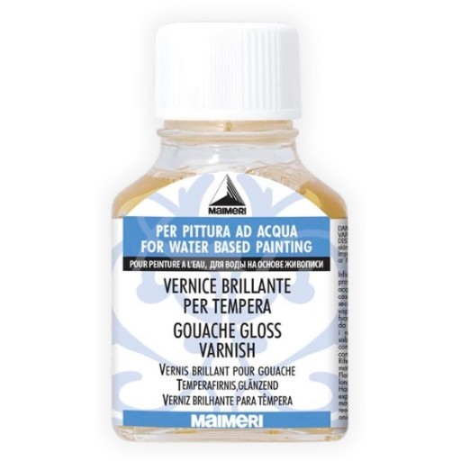 MAIMERI BARNIZ BRILLANTE PARA ACUARELA, TÉMPERA Y GOUACHE