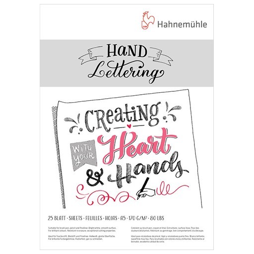 HAHNEMÜHLE HAND LETTERING BLOC PARA CALIGRAFÍA 170 G