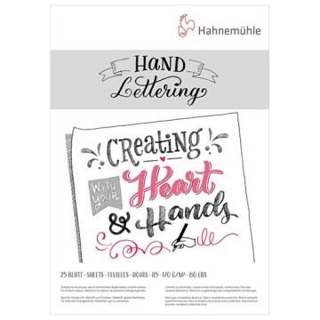 HAHNEMÜHLE HAND LETTERING BLOCCO PER CALLIGRAFIA 170 G