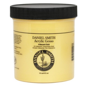 DANIEL SMITH GESSO ACRYLIQUE OR IRIDESCENT