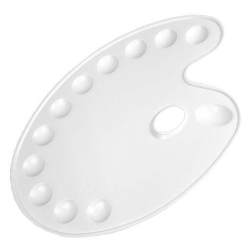 TALENS PALETTE OVALE EN PLASTIQUE 11 PUITS