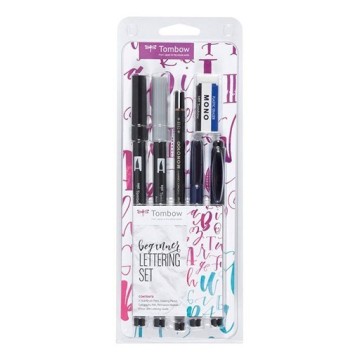 TOMBOW BEGINNER LETTERING SET - ASTUCCIO CON STRUMENTI PER CALLIGRAFIA PER PRINCIPIANTI
